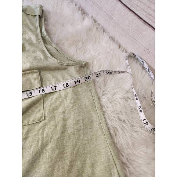 PerSeption Concept Womens Green V-Neck Sleeveless Button Front Blouse Size Large - Picture 5 of 6